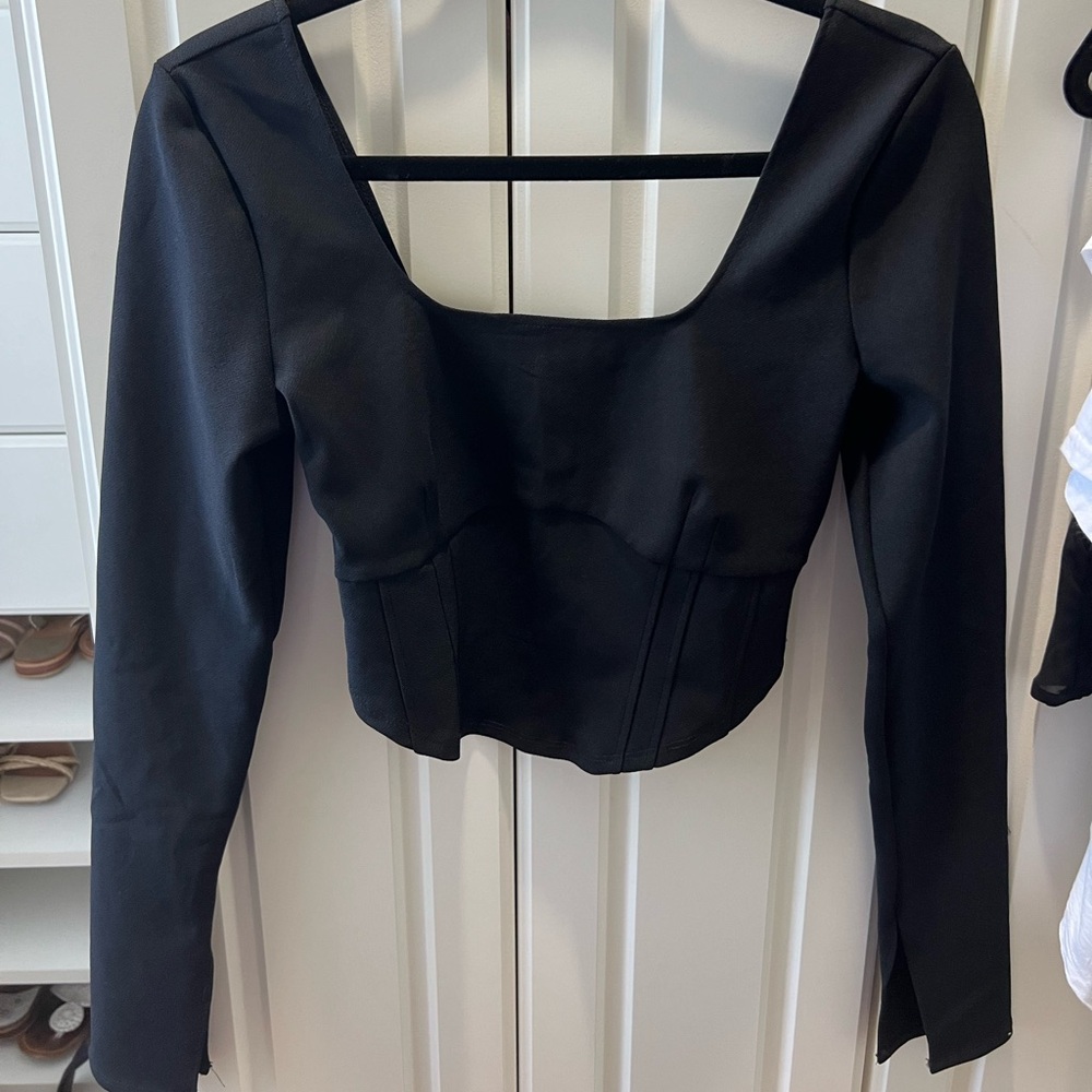 NWT Abercrombie LS Cropped Corset